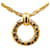 Chanel Gold Gold Plated Logo Pendant Necklace Golden Metal Gold-plated  ref.1408755