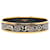 Brazalete Cloisonne Esmaltado Estrecho Negro Hermès Dorado Metal Chapado en oro Esmalte  ref.1408827