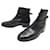 CHAUSSURES JM WESTON BOTTINES JODHPUR 8.5D 42.5 EN CUIR NOIR BOOTS SHOES  ref.1409063