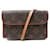 LOUIS VUITTON FLORENTINE M CLUTCH BAG51855 MONOGRAM POUCH CANVAS BELT Brown Cloth  ref.1409067