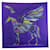 Hermès NEW RARE LE PEGASE D'HERMES SCARF SILK VIOLET RENONCIAT NEW SILK SCARF Purple  ref.1409078