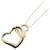 & Other Stories LuxUness 18k Gold Double Open Heart Pendant Necklace Metal Necklace in Excellent condition Golden  ref.1409159