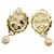 & Other Stories K18YG Yellow Gold Diamond Earrings 25.2mm x 15.5mm in Great Condition Golden Metal  ref.1409165