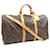 Louis Vuitton Keepall Bandouliere 50 Braun Leinwand  ref.1409552