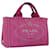 PRADA Canapa PM Handtasche Canvas Pink Auth bs14850 Leinwand  ref.1409746