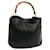 GUCCI bolsa de mão bambu couro preta 001 1781 1638 auth 76586 Preto  ref.1409835