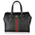 Borsa con manico superiore Ophidia piccola Gucci in pelle di vitello nera Nero  ref.1409944