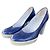 Hogan Pumps aus blauem Lackleder