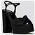 sandali plateau saint laurent new Nero - vista 2