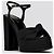 sandali plateau saint laurent new Nero - vista 5