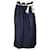 Autre Marque Atlantique Ascoli Navy Blue Long Cotton and Linen Skirt  ref.1410082