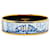 Bracciale per costume GM con bracciale rigido smaltato blu Hermès Wide Econdition Metallo  ref.1410175