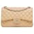 Beigefarbene Chanel Jumbo Classic Lammleder-Umhängetasche mit Flap  ref.1410183