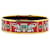 Bracelet jonc large en émail rouge Hermès Torana Elephant GM Costume Bracelet Métal  ref.1410291