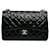 Black Chanel Jumbo Classic Patent lined Flap Shoulder Bag Leather  ref.1410306