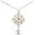 Collier pendentif en cristal CC plaqué palladium Chanel en argent Argenté  ref.1410342