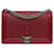 Borsa a tracolla Boy Flap grande in pelle di vitello decorata in rosso di Chanel  ref.1410380