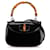 Schwarze Gucci Mini-Umhängetasche Bamboo Night aus Kalbsleder  ref.1410401