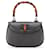 Bolso satchel nocturno Bamboo Gucci Mini de piel de becerro negro Cuero  ref.1410402