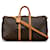 Bandoulière Keepall marron à monogramme Louis Vuitton 55 Sac de voyage Cuir  ref.1410426