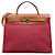 Hermès Toile Herbag Zip Rouge 31 Cartable Cuir  ref.1410458