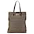 Brown Fendi Zucchino Canvas Tote Leather  ref.1410553