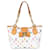 Bolso tote Annie MM multicolor con monograma de Louis Vuitton blanco Cuero  ref.1410615