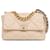 Grand cuir d'agneau Chanel beige 19 Cartable à rabat  ref.1410642