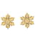 Goldfarbene Chanel-Ohrclips mit vergoldetem CC-Schneeflockenmotiv Golden  ref.1410664