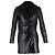 Cappotto Maje con petto foderato in pelle Nera Nero