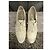 Derbies Stuart Weitzman Starstudded Crème Raphia et Cuir - vue 2