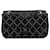 Chanel Black Washed Lambskin Studded Metal Beauty Flap Leather  ref.1410922