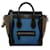 Céline Celine Azul Nano Tricolor Luggage Tote Couro Bezerro-como bezerro  ref.1410969