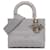 Dior Gris Medio Cannage Lady D-Lite Castaño Lienzo Paño  ref.1411026