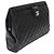 Timeless Bolsa atemporal Chanel em pele de cordeiro acolchoada em couro preto - vista 2