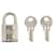 Hermès Hermes Metal Cadenas Key Set Lock in Very Good Condition Silvery  ref.1411371