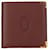 Cartier Must Line Leder Bifold Geldbörse in sehr gutem Zustand Rot  ref.1411382