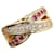 & Other Stories LuxUness 18Bague en or k diamant rubis bague en métal en superbe Doré  ref.1411396