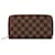 Cartera Zippy Damier Louis Vuitton N60015 Marrón PVC en Excelente Estado Castaño Plástico  ref.1411408