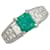 & Other Stories Pt900 Platinum Emerald 1.515ct Diamond 1.05ct Ring Size 15.5 in Great Condition Silvery Metal  ref.1411916