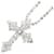 & Other Stories K18WG White Gold Diamond Cross Necklace in Excellent Condition Silvery Metal  ref.1411925