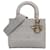 Dior Grey Medium Cannage Lady D-Lite Braun Grau Leinwand Tuch  ref.1412448