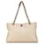 Chanel White CC Quilted Caviar Wood Chain Tote Leather  ref.1412465