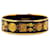 Hermès Black Wide Enamel Cheval Et Harnais Bangle  ref.1412502