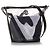 Secchiello Chanel Camelia in pelle di vitello stropicciata nera in PVC - vista 2