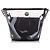 Secchiello Chanel Camelia in pelle di vitello stropicciata nera in PVC - vista 3