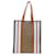 Burberry Stripe Brown Leather  ref.1412836