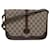 GUCCI GG Supreme Web Sherry Line Sac à bandoulière Cuir PVC Beige Auth ep4229  ref.1412924