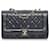 Borsa a tracolla media Diana in pelle di agnello con patta nera Chanel Nero  ref.1413079