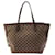 Sac cabas marron Louis Vuitton Damier Ebene Neverfull MM Cuir  ref.1413130